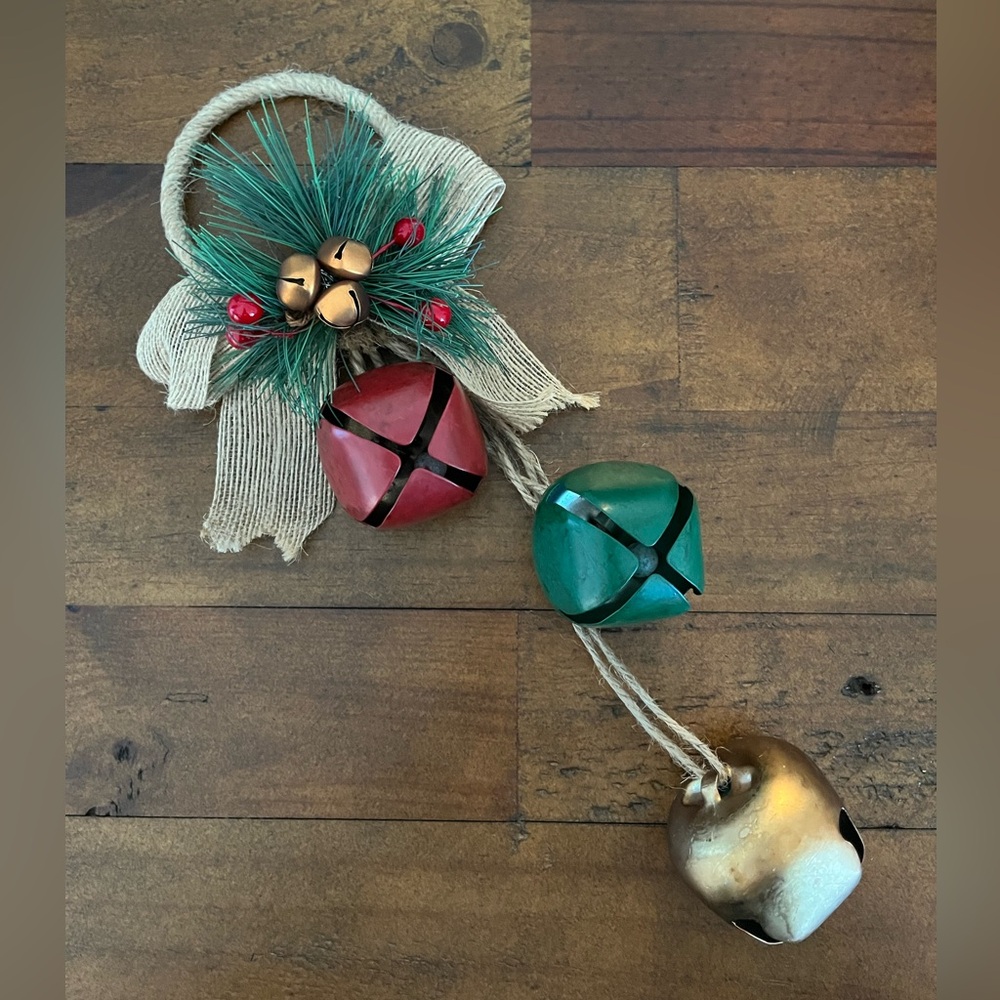 Festive Jingle Bell Door Hanger, NWOT